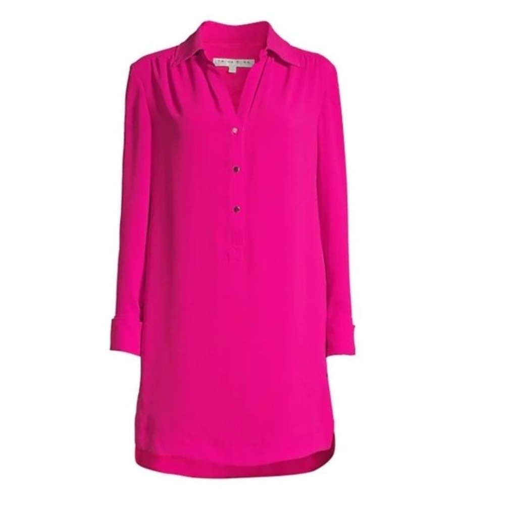 Trina Turk Welwood Long-Sleeve Shirt Dress